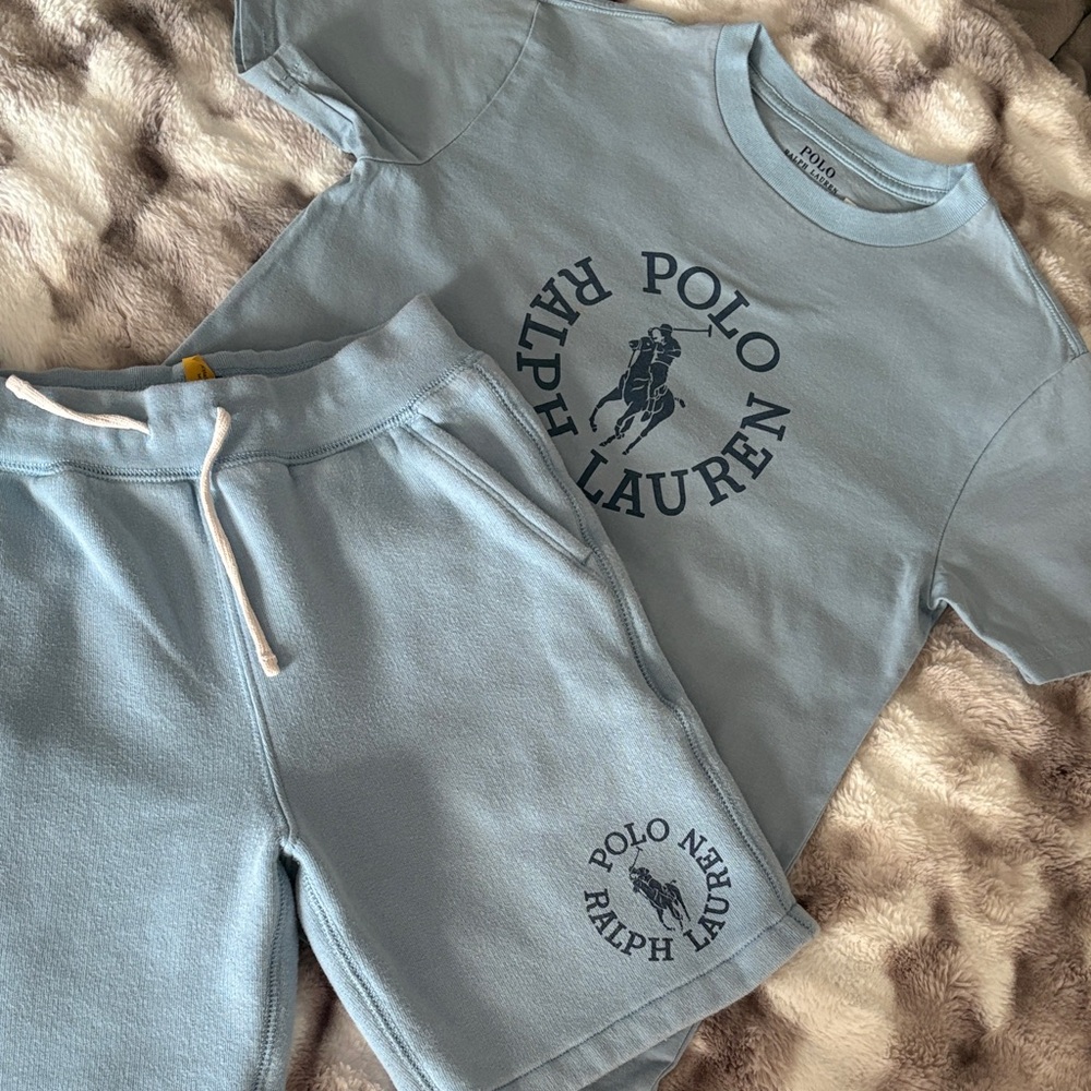 Polo Ralph Lauren Light Blue Polo Set